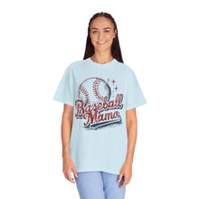 Load image into Gallery viewer, Baseball Mama Retro Script Comfort Colors T-Shirt- Baseball Mom