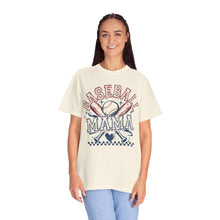 Load image into Gallery viewer, Baseball Mama Retro Script Comfort Colors T-Shirt- Baseball Mom