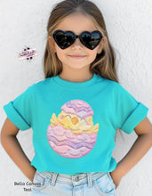 Load image into Gallery viewer, Chick Easter Egg Faux Fur DTF Transfer | Adult and Youth (325 HOT Peel)