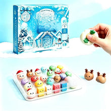 Load image into Gallery viewer, Christmas Advent Calendar Mini Squishy Stress Relief Toy 24 Box Set