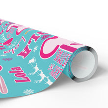 Load image into Gallery viewer, Custom Pet Christmas Dog Bone Festive Wrapping Paper- Personalized Pet Photo + Name, Christmas Gift Wrap, Personalized Wrapping Paper