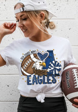 Load image into Gallery viewer, Customizable Faux Glitter Football Cheer Mascot DTF Transfer (300 HOT PEEL) | Ships 3-7 Business Days