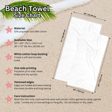 Load image into Gallery viewer, Customizable Retro Chevron Beach Towel - Coquette, Preppy Girl, Bridal Gift, Personalized Pool Towel, Summer Towel