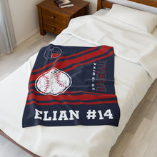 Load image into Gallery viewer, CYS Baseball Velveteen Plush Blanket