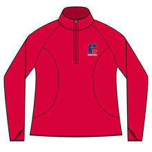 Load image into Gallery viewer, CYS Warrior Cheer Ladies Quarter-Zip Pullover