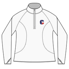 Load image into Gallery viewer, CYS Warrior Cheer Ladies Quarter-Zip Pullover