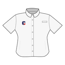 Load image into Gallery viewer, CYS Warrior Cheer Women's Columbia Short Sleeve Fishing Shirt