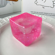 Load image into Gallery viewer, Glitter Stress Relief Ice Cube Squishy Toy