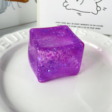 Load image into Gallery viewer, Glitter Stress Relief Ice Cube Squishy Toy