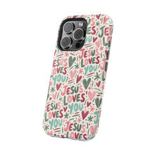 Load image into Gallery viewer, Jesus Loves You Magnetic Impact-Resistant Cases