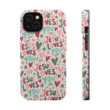 Load image into Gallery viewer, Jesus Loves You Magnetic Impact-Resistant Cases