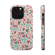 Load image into Gallery viewer, Jesus Loves You Magnetic Impact-Resistant Cases