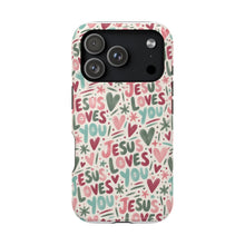 Load image into Gallery viewer, Jesus Loves You Magnetic Impact-Resistant Cases