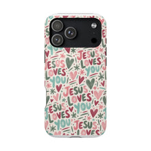 Load image into Gallery viewer, Jesus Loves You Magnetic Impact-Resistant Cases