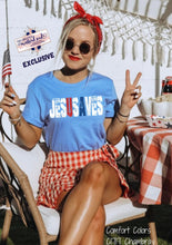 Load image into Gallery viewer, Jesus Saves USA Clear Film DTF Transfer | Adult | Youth (325 Hot Peel)