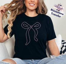 Load image into Gallery viewer, Made To Order Rhinestone Transfer | Coquette Bow (1-3 Business Day TAT)