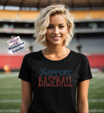 Load image into Gallery viewer, Made To Order Warriors Baseball Rhinestone Transfer (1-3 Business Day TAT)