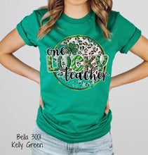 Load image into Gallery viewer, One Lucky Teacher St. Patrick's Day DTF Transfer (300 HOT PEEL) | Ships 3-7 Business Days