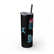 Load image into Gallery viewer, Personalized Baseball Ice Cream Drip Skinny Tumbler - 20oz Sports Cup Gift for Baseball Mom, Game Day Team Fan, Custom Straw Cup, Baseball