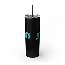 Load image into Gallery viewer, Personalized Baseball Ice Cream Drip Skinny Tumbler - 20oz Sports Cup Gift for Baseball Mom, Game Day Team Fan, Custom Straw Cup, Baseball