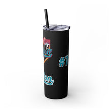 Load image into Gallery viewer, Personalized Baseball Ice Cream Drip Skinny Tumbler - 20oz Sports Cup Gift for Baseball Mom, Game Day Team Fan, Custom Straw Cup, Baseball