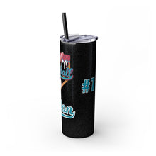 Load image into Gallery viewer, Personalized Baseball Ice Cream Drip Skinny Tumbler - 20oz Sports Cup Gift for Baseball Mom, Game Day Team Fan, Custom Straw Cup, Baseball