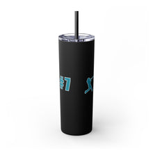 Load image into Gallery viewer, Personalized Baseball Ice Cream Drip Skinny Tumbler - 20oz Sports Cup Gift for Baseball Mom, Game Day Team Fan, Custom Straw Cup, Baseball