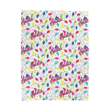 Load image into Gallery viewer, Personalized Christmas Lights Velveteen Plush Blanket - Soft Throw, Christmas Home Decor, Gift for Her, Customized Holiday, Christmas Tree