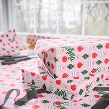Load image into Gallery viewer, Personalized Christmas Ornament Pink Doodle Wrapping Paper- Christmas Gift Wrap, Custom Name Holiday Gift Wrap, Seasonal Wrapping Supplies