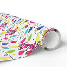 Load image into Gallery viewer, Personalized Preppy Christmas Lights Wrapping Paper- Christmas Gift Wrap, Custom Name Holiday Gift Wrap, Seasonal Wrapping Supplies