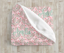 Load image into Gallery viewer, Personalized Preppy Christmas Snack Cake Velveteen Plush Blanket - Soft Throw, Christmas Home Decor, Gift for Her, Customized Holiday, Christmas Tree