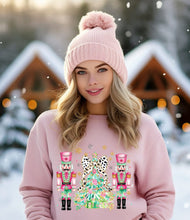 Load image into Gallery viewer, PO SHIPS 11/6 Coquette Colorful Nutcracker and Christmas Tree Clear Film DTF Transfer | Adult and Youth (325 HOT Peel)