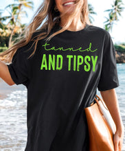 Load image into Gallery viewer, PO SHIPS 5/7 Screen Print Transfer | Tanned and Tipsy LIME GREEN (325 Hot Peel)