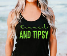 Load image into Gallery viewer, PO SHIPS 5/7 Screen Print Transfer | Tanned and Tipsy LIME GREEN (325 Hot Peel)