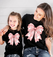 Load image into Gallery viewer, PO SHIPS 8/28 Clear Film DTF Transfer | Coquette Ghost Bow Adult/Youth (325 HOT Peel)