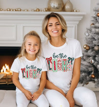 Load image into Gallery viewer, RTS Be The Light Coquette Doodle Clear Film DTF Transfer | Adult Youth (325 HOT Peel)