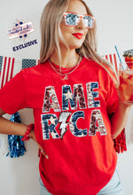 Load image into Gallery viewer, RTS Clear Film Screen Print Transfer | America Bolt Faux Sequin (325 HOT Peel)