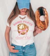 Load image into Gallery viewer, RTS Clear Film Screen Print Transfer | Coquette Home Plate Baseball Social Club (325 HOT Peel)