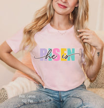 Load image into Gallery viewer, RTS Clear Film Screen Print Transfer | He Is Risen (325 HOT Peel)