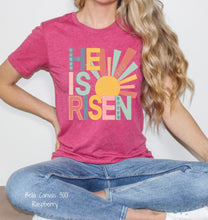 Load image into Gallery viewer, RTS Clear Film Screen Print Transfer | He Is Risen Sun (325 HOT Peel)