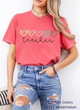 Load image into Gallery viewer, RTS Clear Film Screen Print Transfer | Teacher Heart (325 HOT Peel)