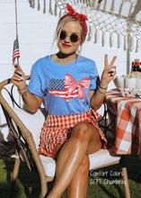 Load image into Gallery viewer, RTS Clear Film Screen Print Transfer | United States Pink Bow (325 HOT Peel)