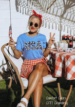 Load image into Gallery viewer, RTS Clear Film Screen Print Transfer | USA Faux Glitter (325 HOT Peel)