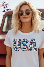 Load image into Gallery viewer, RTS Clear Film Screen Print Transfer | USA Faux Glitter (325 HOT Peel)