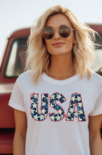 Load image into Gallery viewer, RTS Clear Film Screen Print Transfer | USA Faux Glitter (325 HOT Peel)