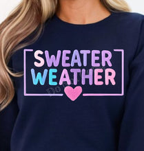 Load image into Gallery viewer, RTS Crochet Sweater Weather DTF Transfer | Adult Youth (325 HOT Peel)