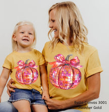 Load image into Gallery viewer, RTS Disco Ball Pumpkin Adult | Youth Clear Film DTF Transfer (325 HOT Peel)