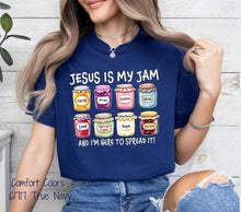 Load image into Gallery viewer, RTS Jesus Is My Jam Clear Film DTF Transfer | Adult Youth (325 HOT Peel)