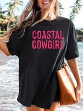 Load image into Gallery viewer, RTS Screen Print Transfer | Coastal Cowgirl HOT PINK (325 Hot Peel)