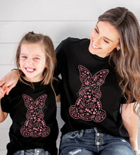 Load image into Gallery viewer, RTS Screen Print Transfer | Easter Bunny Typography Dusty Rose | Adult | Youth (325 Hot Peel)